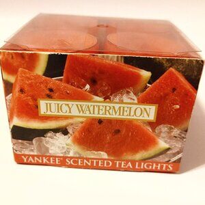 YANKEE CANDLE Tea Lights Box of 12 JUICY WATERMELON BNIP